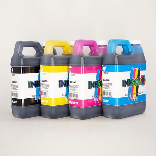 1000mL Inksol™ Waterbase Eco-Solvent Ink - CMYK Combo