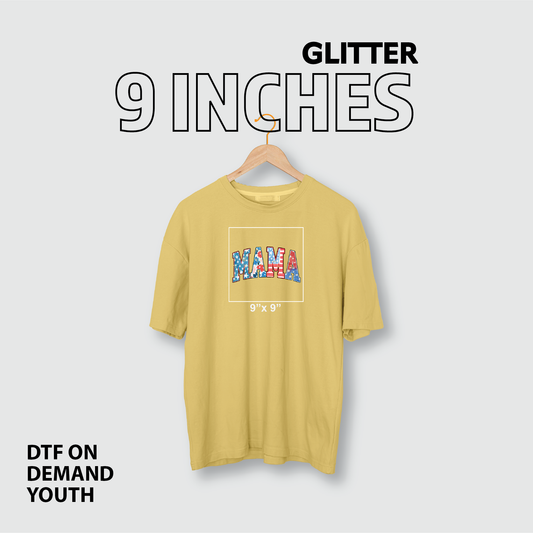 DTF on Demand Youth (9 Inches) - Glitter
