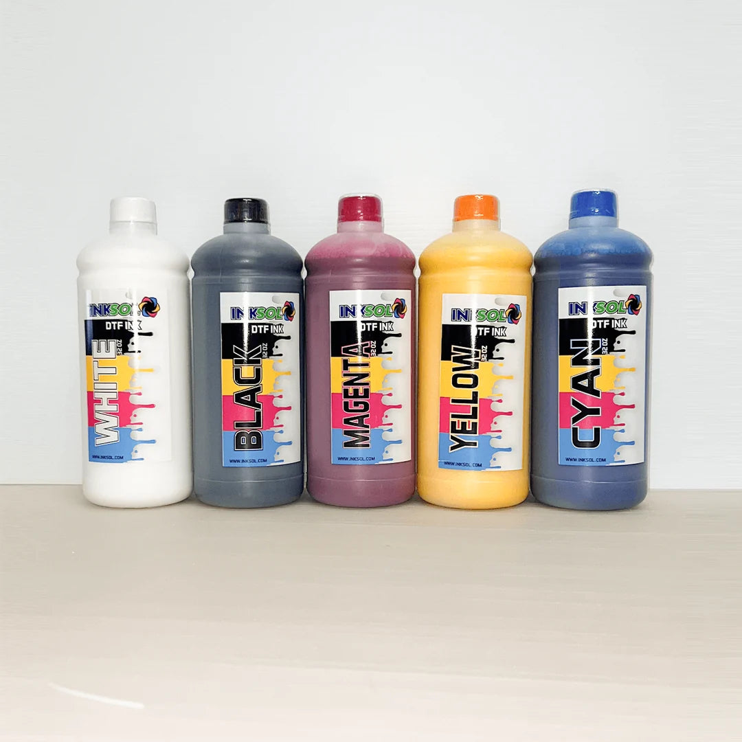 InkSol™ DTF Ink - 5 Pack (W+CMYK)