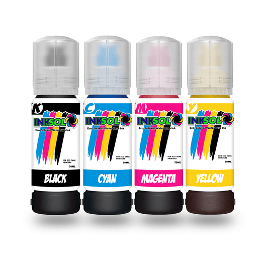 InkSol™ Water Base Eco-Solvent Ink - 4 Pack
