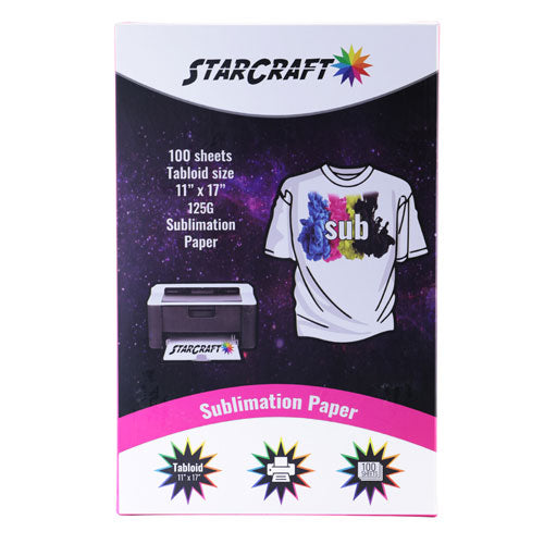 StarCraft Sublimation Paper 11" x 17" - 100 Pack